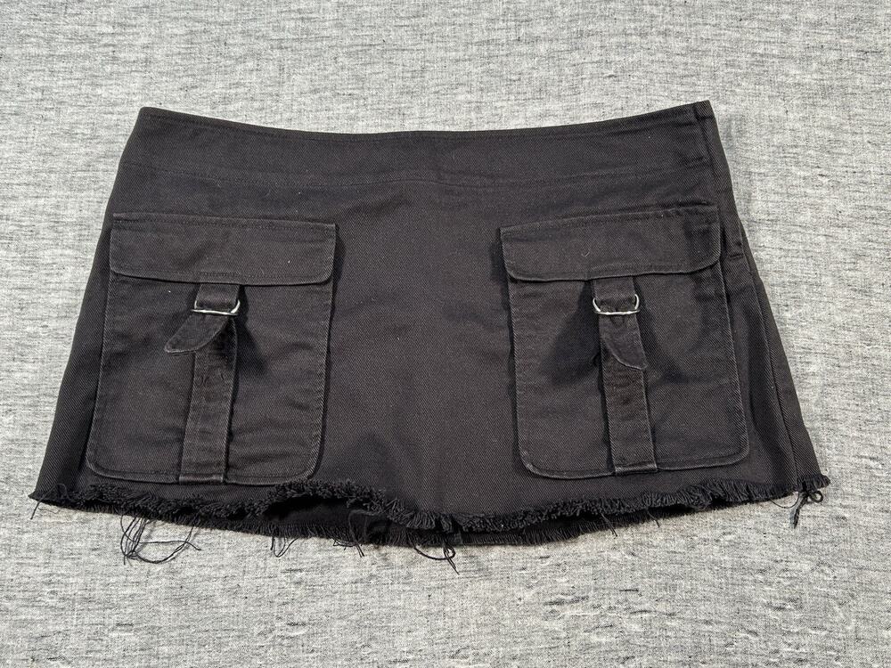 Vintage Katayone Adeli Mini Skirt Womens 8 Black Gothic Punk Y2K Edgy Kat 2